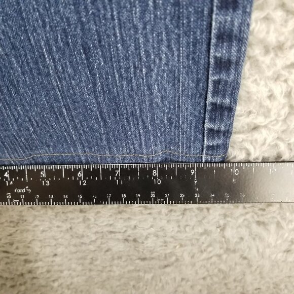 Lane Bryant Jeans Womens 22 Plus Blue Stretch Straight Leg Denim*Altered* - Picture 8 of 14